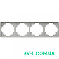 Рамка 4 поста Gira 021442 сірий