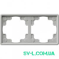 Рамка 2 поста Gira 021242 сірий