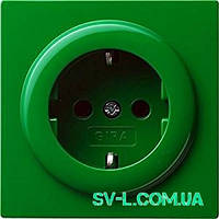 Розетка з з/к Gira 018845 зелений.
