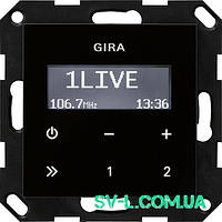 Радіоприймач Gira 228405 чорний.