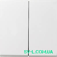 Подвійна клавіша Gira 029527 білий матовий.