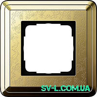 Рамка 1 пост Gira ClassiX Art 0211671 латунь.