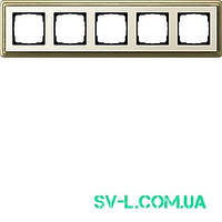Рамка 5 постів Gira ClassiX 0215623 бронза-кремовий.