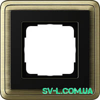 Рамка 1 пост Gira ClassiX 0211622 бронза-чорний.