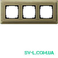 Рамка 3 поста Gira ClassiX 0213621 бронза.