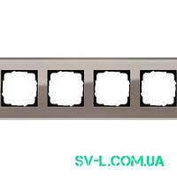 Рамка 4 поста Gira Esprit 0214122 дымчатое скло.