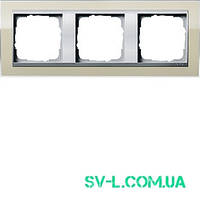 Рамка 3 поста алюміній Gira Event 0213776 пісочний.