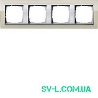 Рамка 4 поста алюміній Gira Event 0214776 пісочний.