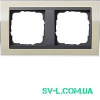 Рамка 2 поста антрацит Gira Event 0212778 пісочний.