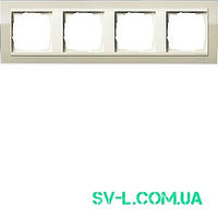 Рамка 4 поста кремовий Gira Event 0214771 пісочний.
