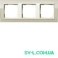 Рамка 3 поста кремовий Gira Event 0213771 пісочний.