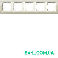 Рамка 5 постів кремовий Gira Event 0215771 пісочний.