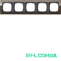 Рамка 5 постів антрацит Gira Event 0215768 коричневий.