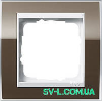 Рамка 1 пост чисто біла Gira Event 0211763 коричневий.