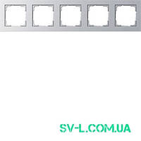 Рамка 5 постів Gira 021525 Цвет "алюминий".