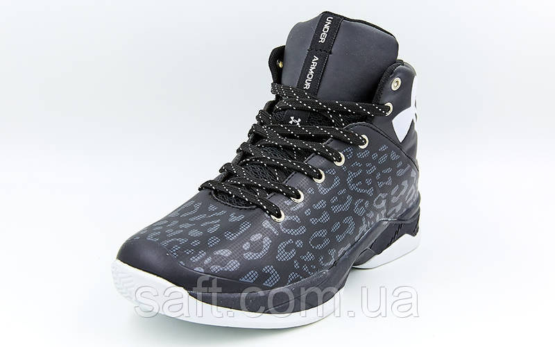 Обувь для баскетбола мужская Under Armour (41-45) (PU, черный-белый) - фото 9 - id-p985075942