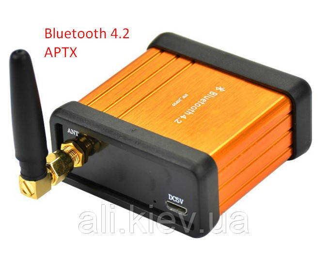 Bluetooth 4.2 CSR64215 APTX Високоякісний модуль декодера аудіо. DC 5V AUX. корпус із зовнішньою антеною.