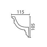 Карниз з гіпсу до-93, фото 2