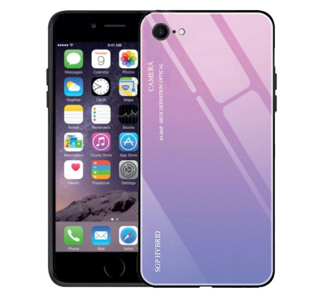 Чохол бампер Primo Gradient Glass для Apple iPhone 7 / iPhone 8 / SE 2020 / SE 2022 - Pink