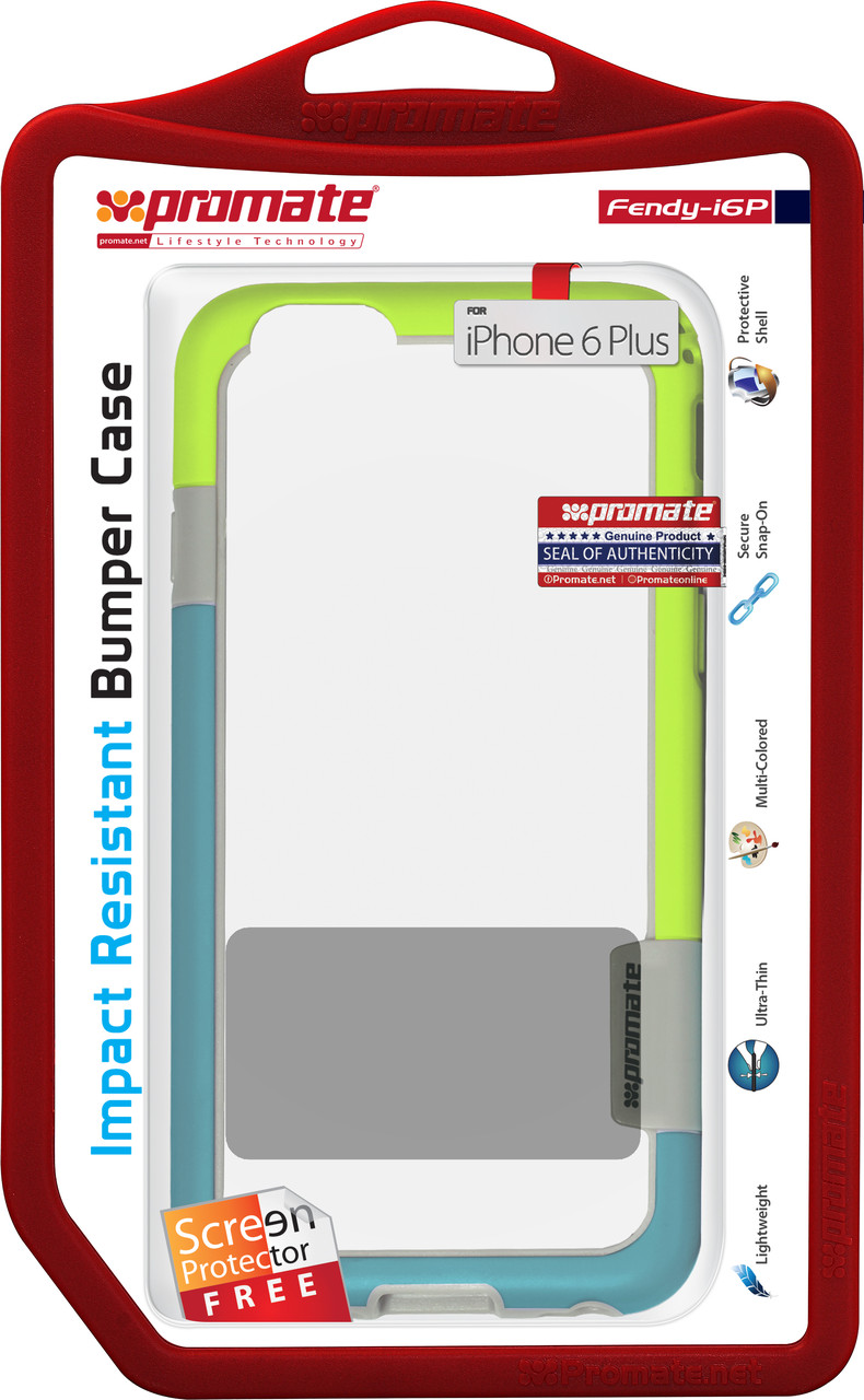 Чохол для iPhone Promate Fendy-i6P Green (fendy-i6p.green)