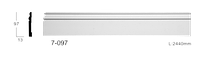 Плинтус напольный Classic Home 7-097 , лепной декор из полиуретана (97*13*2440 mm)