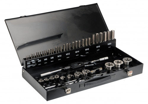 Набір мітчиків та плашок 56 шт М3-М20 YATO YT-2979 (Польща), фото 1