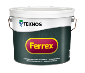 TEKNOS FERREX Грунтувальна фарба для внутрішніх і зовнішніх робіт Чорний 10л