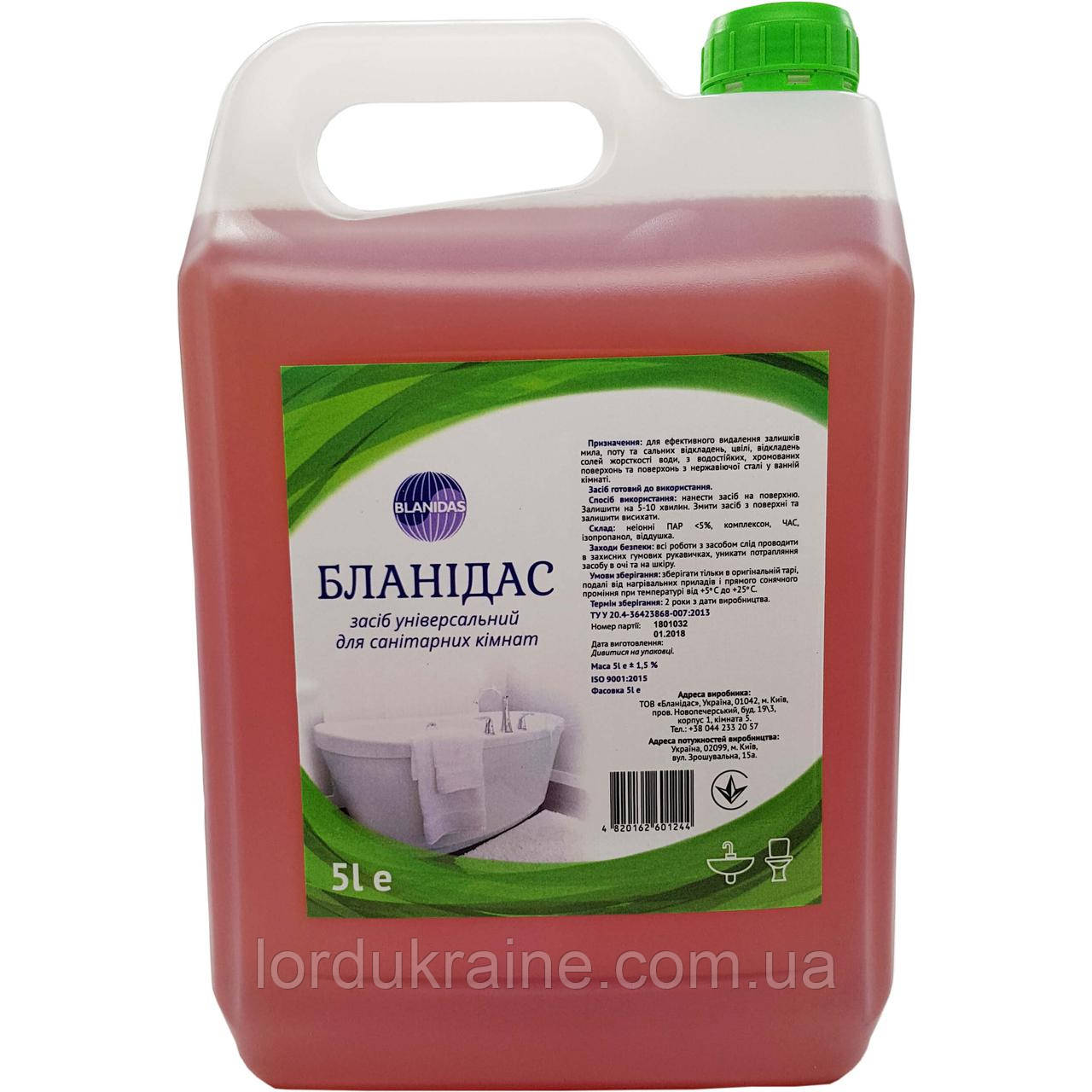 Миючий засіб універсальний для санітарних кімнат Бланідас (5 л.)