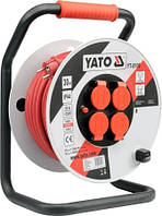 Подовжувач мережевий на котушці 3-х жильний YATO YT-8106 (Польща)