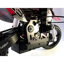 Радіокерована модель Мотоцикл 1:4 Himoto Burstout MX400 Brushed (зелений) (MX400g), фото 6