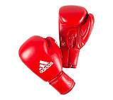 Оригінальні боксерські рукавички Adidas Aiba червоні та сині, шкіряні, фото 3