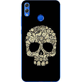 Чохол силіконовий з картинкою для Huawei Honor 8x Череп