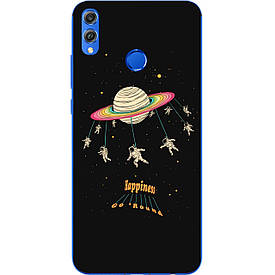 Чохол з картинкою силіконовий для Huawei Honor 8x Космокарусель