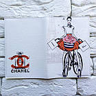 Обкладинка для паспорта Дівчина на велосипеді, фото 3