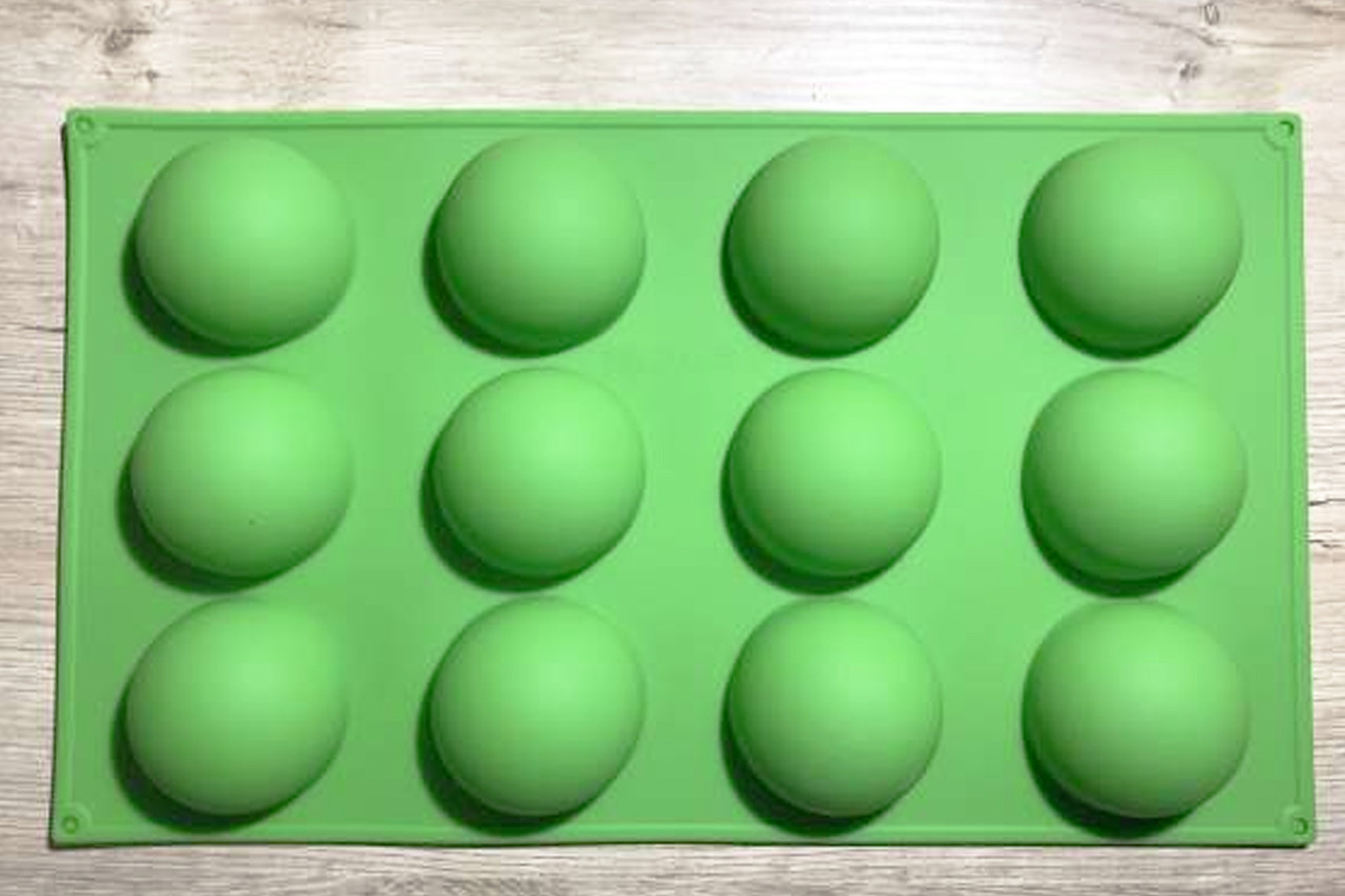 Силіконова форма Напівсфери, 12 комірок, фото 1