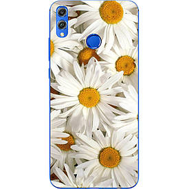 Чохол з картинкою силіконовий для Huawei Honor 8x Ромашки