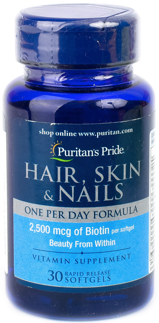 Puritan's Pride Hair Skin and Nails One Per Day Formula 30 Softgеls