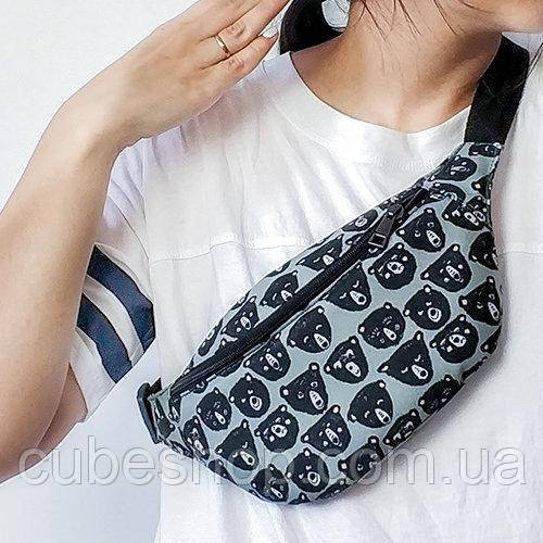 Сумка бананка BUMBAG Ведмедики