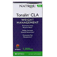 Natrol, Tonalin CLA, з сафлоровым маслом, 1200 мг, 90 м'яких таблеток