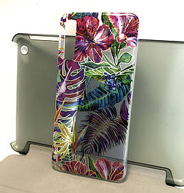 Чохол накладка для Samsung A7 2018, A750 на задню панель gelius Flowers