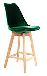 Полубарный стілець Milan Soft, зелений, фото 4
