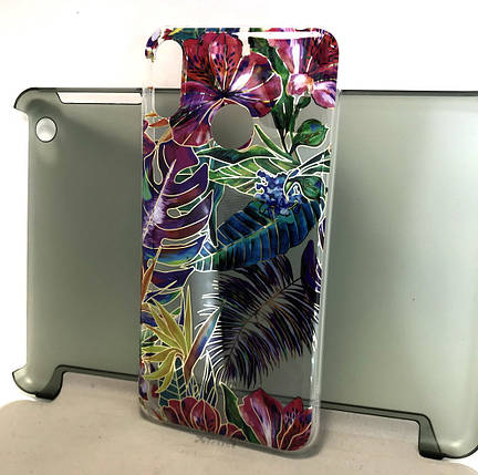 Чохол для Huawei Y7 2019, Y7 pro 2019 накладка на бампер протиударний gelius Flowers, фото 1