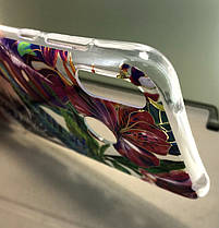 Чохол для Huawei Y7 2019, Y7 pro 2019 накладка на бампер протиударний gelius Flowers, фото 2