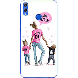 Чохол з картинкою силіконовий для Huawei Honor 8x Матуся