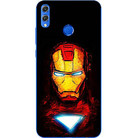 Бампер силіконовий чохол з картинкою для Huawei Honor 8x Залізна людина