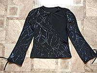 Блуза чорна Solh на дівчинку на зріст 140-152 см