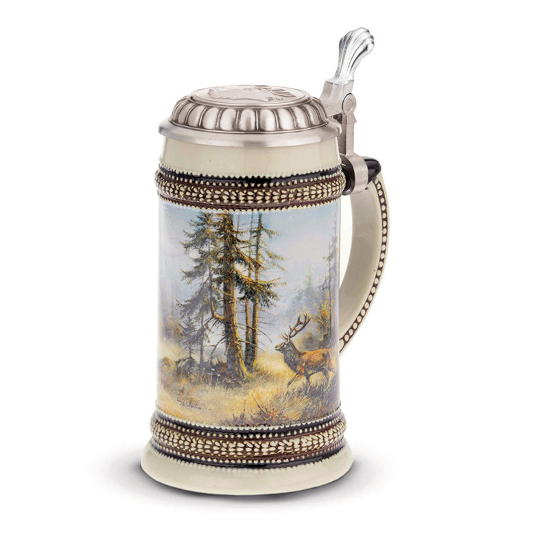 Пивний кухоль з кришкою Олень Artina SKS, 500мл, фото 1