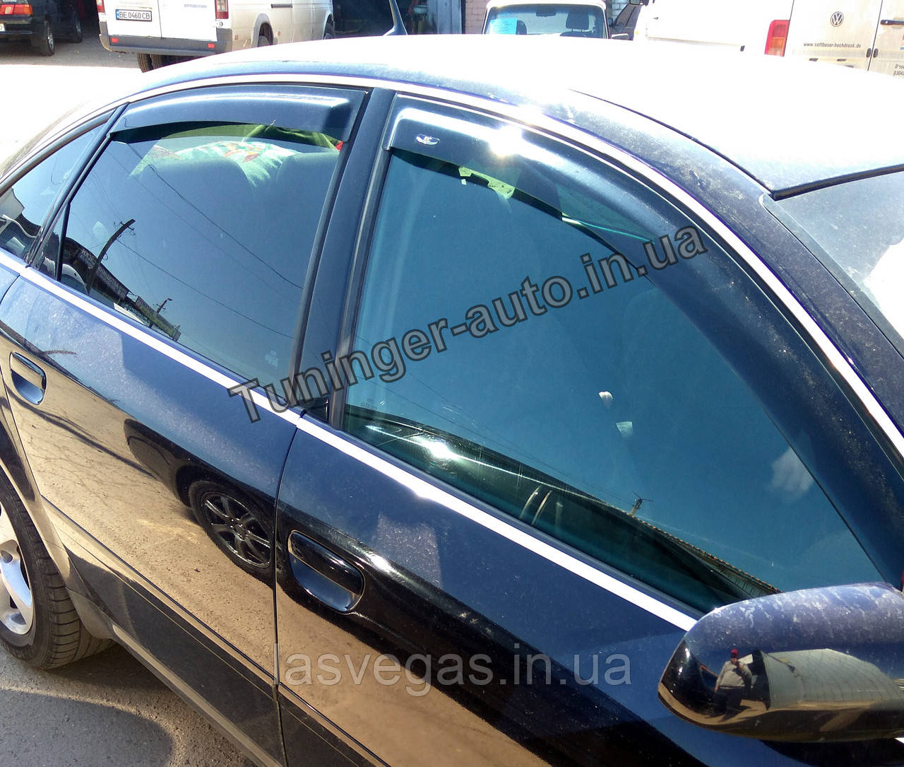 Вітровики, дефлектори вікон Audi A6 2004-2011 sed кузов (C6) (HIC)