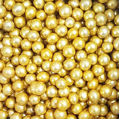 Посипка кондитерська Буси золото, 5 мм, 100 г