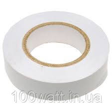 Ізострічка огнестійка ПВХ 20м Біла 0.13х19мм ENERGIO 50106, фото 1